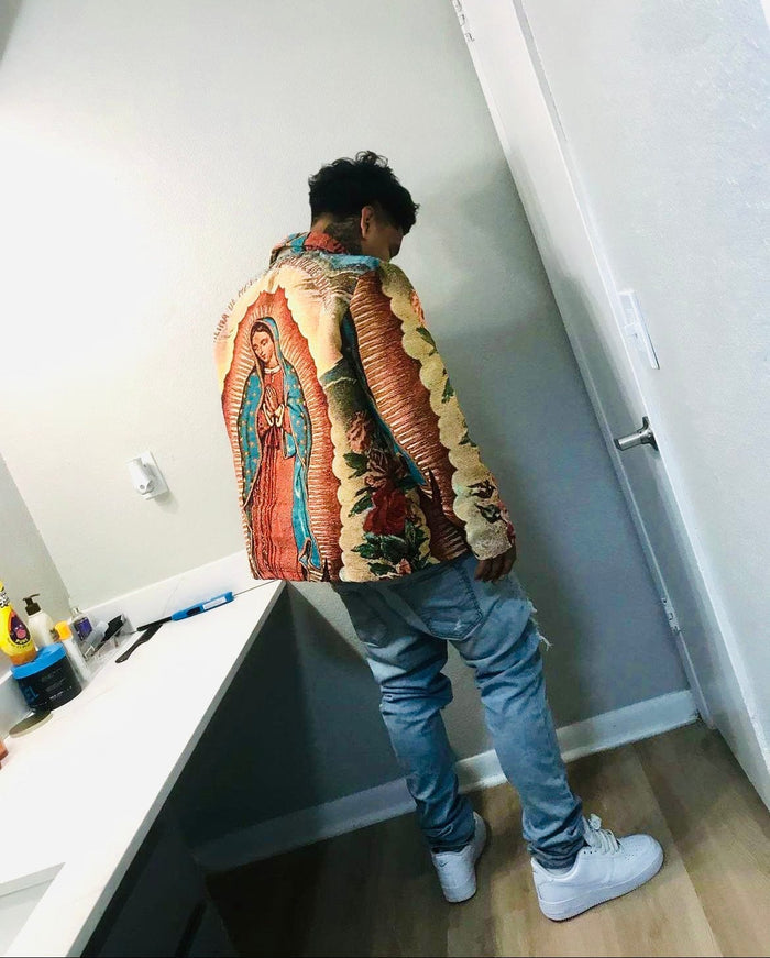 VIRGENCITA WOVEN TAPESTRY JACKET