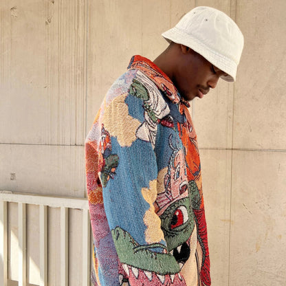 GOKU DRAGON BALL WOVEN TAPESTRY JACKET
