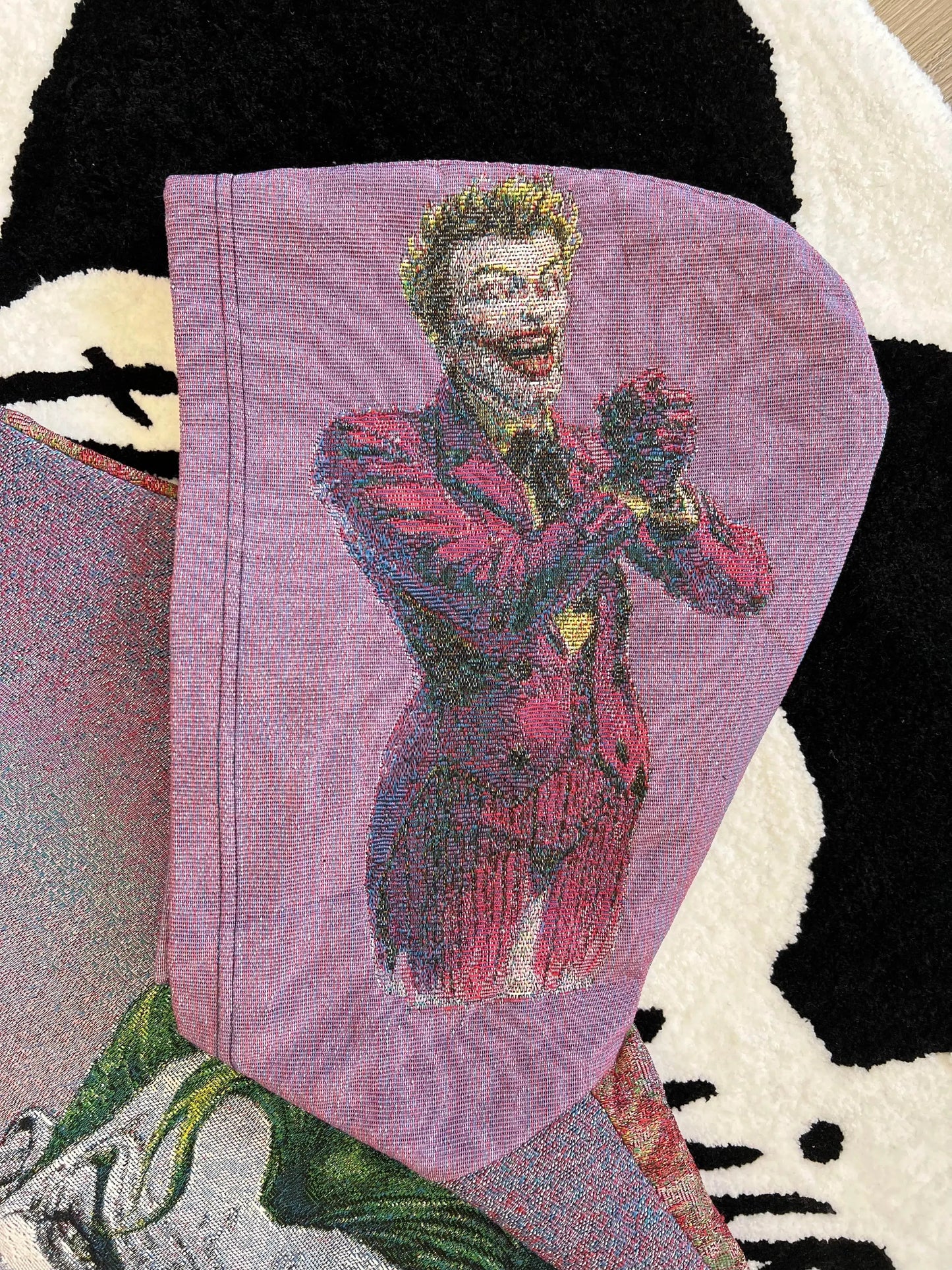 SMILE WOVEN TAPESTRY HOODIE