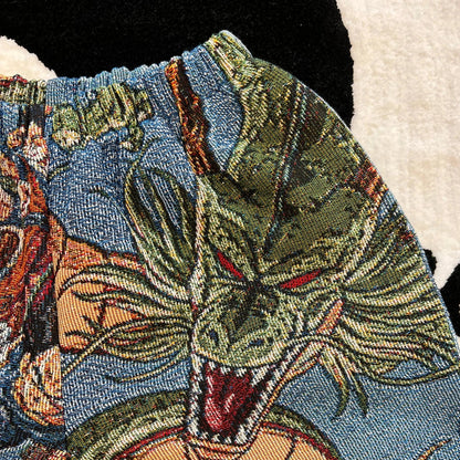 GOKU WOVEN TAPESTRY SHORTS