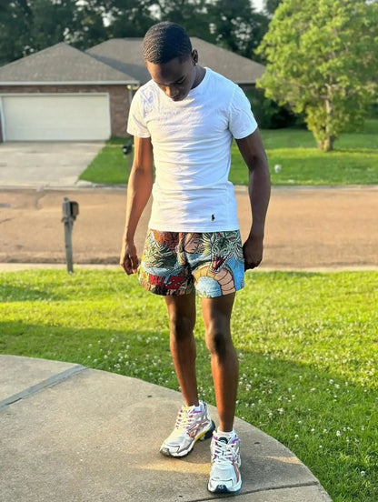 GOKU WOVEN TAPESTRY SHORTS