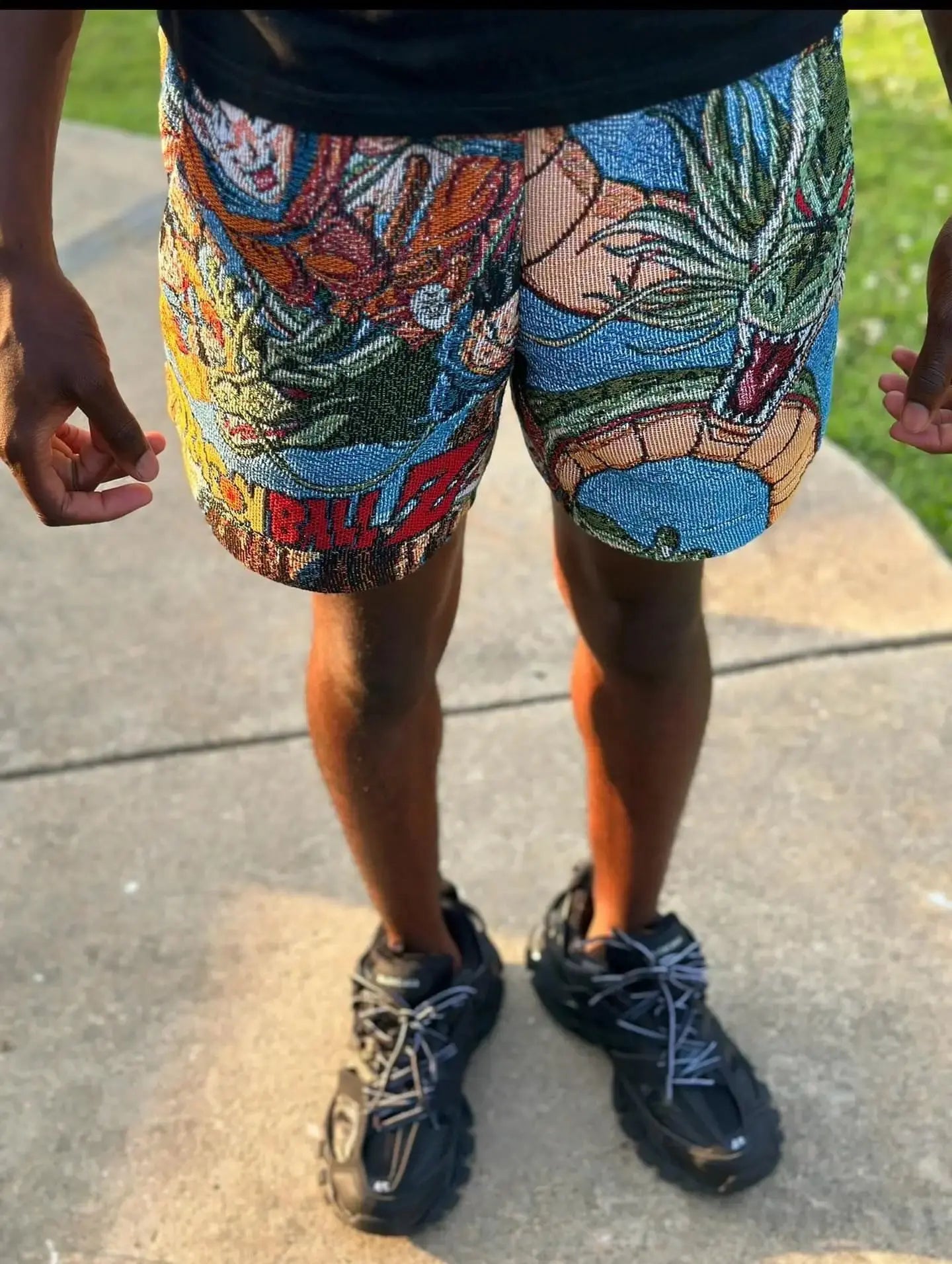 GOKU WOVEN TAPESTRY SHORTS