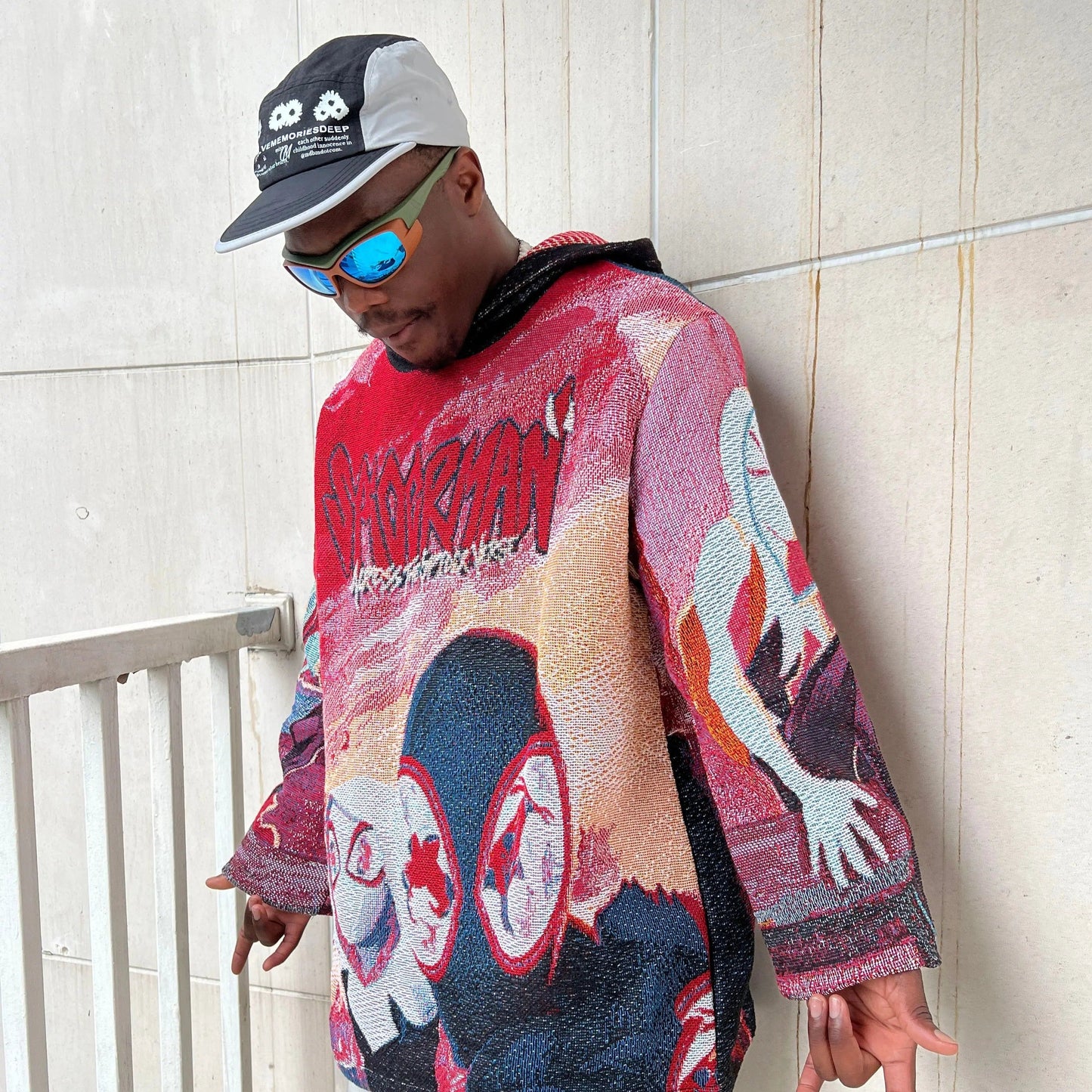 MILES&GWEN WOVEN TAPESTRY HOODIE